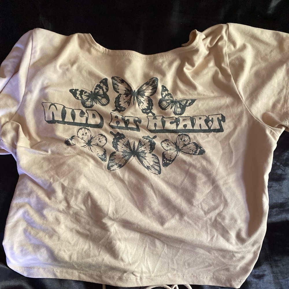 H&M open back crop top